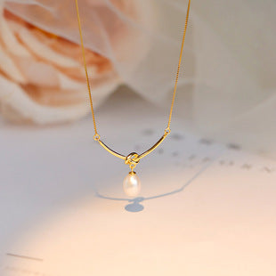 Wholesale S925 Sterling Silver Love Necklace Clavicle Chain